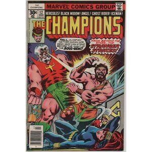 Champions 12 Marvel Comics 1977 VG+ 4.5 Black Widow Hercules  X-Men